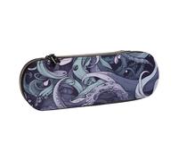 ULKMFFCF The sea Witch Inspired Printed Hard Shell Pencil Case Pen Bag - PU Leather Students Stationery Pouch Pencil Box for School Office Travel and Makeup