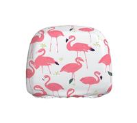 ULKMFFCF Universal Car Seat Headrest Covers with cartoon flamingo pattern Pattern for Auto Interior Decoration, 1Pcs
