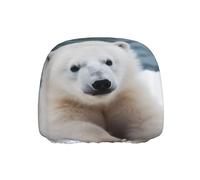 ULKMFFCF Universal Car Seat Headrest Covers with Cute Polar Bear Pattern for Auto Interior Decoration, 1Pcs