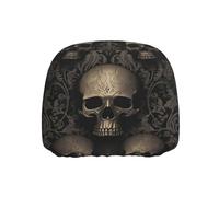 ULKMFFCF Universal Car Seat Headrest Covers with gothic wallpaper skull Pattern for Auto Interior Decoration, 1Pcs