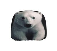 ULKMFFCF Universal Car Seat Headrest Covers with polar bear Pattern for Auto Interior Decoration, 1Pcs