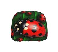 ULKMFFCF Universal Car Seat Headrest Covers with Red Ladybug Pattern for Auto Interior Decoration, 1Pcs