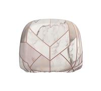 ULKMFFCF Universal Car Seat Headrest Covers with rose gold marble design background Pattern for Auto Interior Decoration, 1Pcs