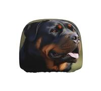 ULKMFFCF Universal Car Seat Headrest Covers with rottweiler wallpaper Pattern for Auto Interior Decoration, 1Pcs