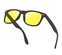 Ulknyss Polarised Night Driving Glasses - Anti Glare Night Vision Glasses for Driving at Night Driver Eyewear Yellow Tinted Sunglasses for Men Women