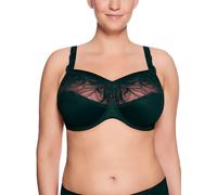 Ulla Carmen Full Figure Bra with Underwire Support Panel 2526 34-52 H-L Black