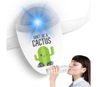 ULLA Drink Water Reminder, Smart Light for Water Bottle, Fits Most Bottles, Lights Up when Time to Drink, Hidrate Smart Water Bottle Reminder to Drink, Smart Hydration Reminder, Water Tracker - CACTUS