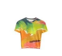 Ulla Johnson Sana patterned T-shirt - Orange P-S-M-L