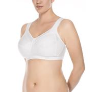 Ulla Kate Full Figure Non-wired Sports Bra Strain-relief Straps 6028 in White