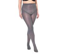 Ulla Popken 677767 Women's Large Sizes Plus Sizes Plus Size up to Size 60/62, Microfibre Tights, Warm & Breathable, 60 Denier, Many Colours, darkgray, 56-58
