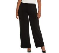 Ulla Popken Jerseyhose Pants, Schwarz