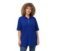Ulla Popken Women's Basic Polo Shirt, Cobalt Blue, 20 UK/22 UK