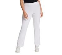 Ulla Popken Women's Bengalin Trousers, Snow White, 53W / 30L