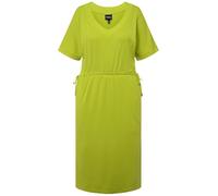 Ulla Popken, Ladies Plus Size Drawstring Dress A-Line, Green, 16-18