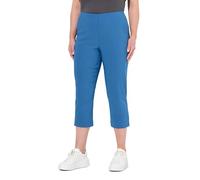 Ulla Popken Ladies Plus Size Plus Size Bengalin Trousers Calf Length Elastic Waist Stretch 640914, Denim Blue, 52W x 32L