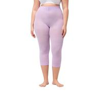Ulla Popken Women's Opaque Capri Tights 80 Denier, 80 den, Mauve Pink, 24-26