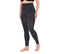 Ulla Popken Women's Thermo-strumpfleggings, Weiches Futter, Elastikbund Thermal Stocking Leggings, Dark Grey, 58-60
