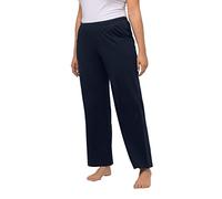 Ulla Popken Ladies Plus Size Plus Size Trousers Side Pockets Straight Shape Up to Size 66/68 640831, Midnight Blue, 54-56 EU