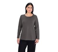Ulla Popken Langarm-Shirt T-Shirts, Graphite Grey