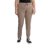 Ulla Popken Large Sizes Women's Chino Trousers with Elastic Cuffs, Beige (Beige 35), 16