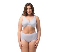 Ulla Popken Women's Entlastungs-bh, Ohne Bügel, Strassanhänger, Cup C-G Bra, Opaque, Snow White, 54C