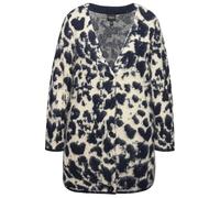 Ulla Popken women’s plus size cardigan with leopard print V-neck