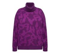 Ulla Popken women’s plus size jumper with letters and ribbed turtleneck