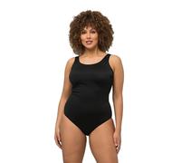 Ulla Popken Women's Badeanzug, extraweiches Futter, seitliche Raffung One Piece Swimsuit, Schwarz, 20-22