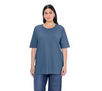 Ulla Popken Women's Basic-Shirt, Rundhals T, Denim Blue, 24 UK/26 UK
