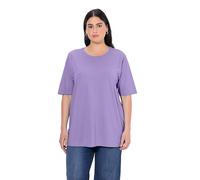 Ulla Popken Women's Basic-Shirt, Rundhals T, Blue Lilac, 46-48
