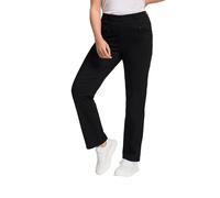 Ulla Popken Women's Basic-Stretchhose Mony Pants, Schwarz,
