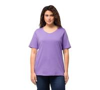 Ulla Popken Women's Basic t-Shirt, Blue Lilac, 32 UK/34 UK