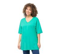 Ulla Popken Women's Basic v-Shirt 515283 T, Turquoise Green, 26-28
