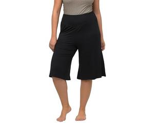 Ulla Popken Women's Bermuda, Wide, Straight Leg, Elastic Waistband 818539 Trouser
