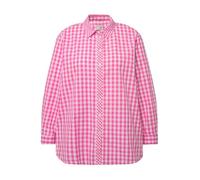 Ulla Popken Women's Checked Shirt Blouse Costume 829431 T, Fuchsia Pink, 24 UK/26 UK