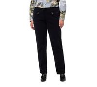 Ulla Popken Women's Cordhose Mony, teilelastischer Bund Pants, Marine, 20-22