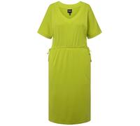 Ulla Popken Women's Dress with Drawstring, A-line 830292, Green, 28-30