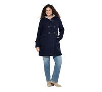 Ulla Popken Women's Duffel Coat, Navy, 20-22