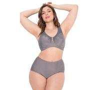 Ulla Popken Women's Entlastungs-bh, Ohne Bügel, Strassanhänger, Cup C-G Bra, Concrete Grey, 56E