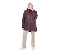 Ulla Popken Women's Hyprar Funktions-steppjacke, Wasserdicht, Teddyfleece Coats, Dark Wine Red, 46
