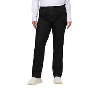 Ulla Popken Women's Jeans Regular Fit Stretch, K Trouser, Dark Blue Denim, 28