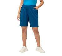 Ulla Popken Women's Jersey Shorts, Pockets, Elastic Waistband 818396 Trouser, Blue, 32W x 32L