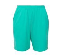 Ulla Popken Women's Jersey Shorts, Pockets, Elastic Waistband 818396 Trouser, Green, 50W x 32L