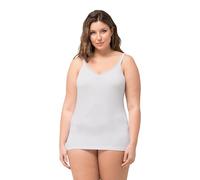 Ulla Popken Women's Körpertrikot, Spitze, Bambus, Hautfreundlich Undershirt, Snow White, 58 Große Größen