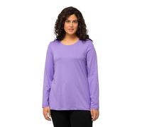 Ulla Popken Women's Langarm-Shirt T, Blue Lilac, 28 UK/30 UK