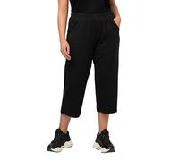 Ulla Popken women's large sizes 7/8 pants, black (black 10), 54/56
