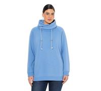 Ulla Popken Women's Large Sizes Sweatshirt Sweatshirt, Light Cornflower, 46-48
