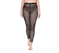 Ulla Popken Women's Leggings, Häkelspitze, Black, 40/42 UK