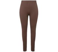 Ulla Popken Women's Leggings Trousers, Nougat Brown, 32W x 32L