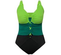 Ulla Popken Women's Lisa Colourblock 826476 Swimsuit One Piece, Black, 26